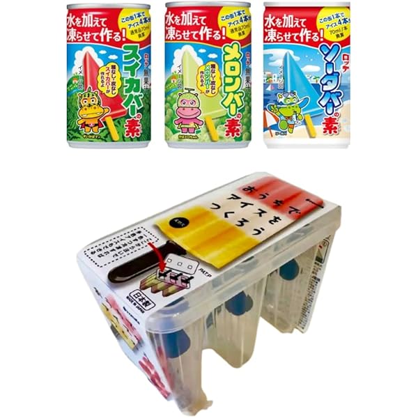Amazon.co.jp: スイカ&メロンバー 6本入 アイス 冷凍配送 アイス